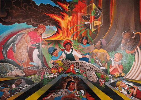 丹佛机场诡异壁画 阴谋论 艺术家 Leo Tanguma