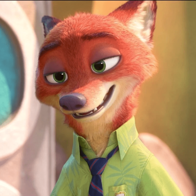 《疯狂动物城》(動物方城市)-尼克·王尔德(Nicholas P. “Nick” Wilde)